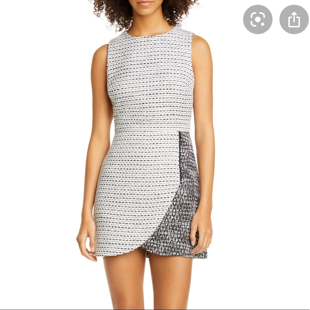 Alice + Olivia sally side zip mini dress